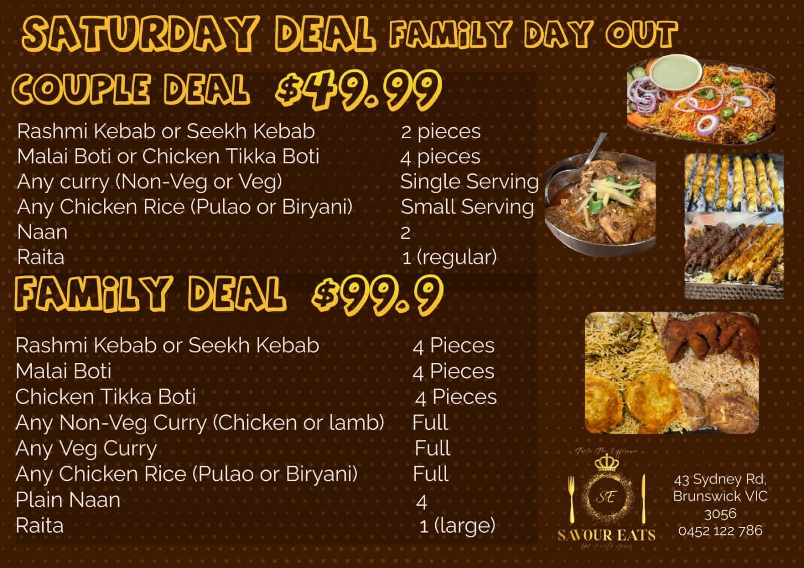 Savour Eats menu page 11
